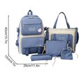 thumbnail image 3 of Dvkptbk school backpack School Backpack Set Large Capacity Messenger Bag Beam Bag Pencil Case School Bag Handbag, 3 of 9