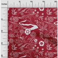 thumbnail image 2 of oneOone Rayon Red Fabric Asian Japanese Pattern Craft Projects Decor Fabric Printed By The Yard 56 Inch Wide, 2 of 4