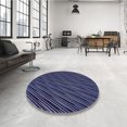 thumbnail image 4 of Ahgly Tapis Rond Lavable en Machine Intérieur Transitionnel Violet Pervenche, 3 Pieds Rond, 4 of 7