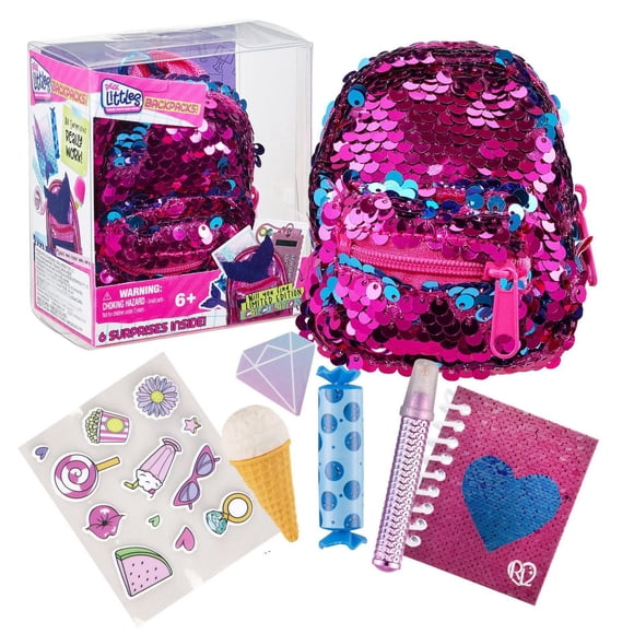 Real Littles - Collectible micro Backpack with 6 stationery surprises inside!
