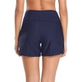 thumbnail image 4 of RELLECIGA Shorts de Bain Taille Haute pour Femmes avec Poches Protection Solaire UV, 4 of 6