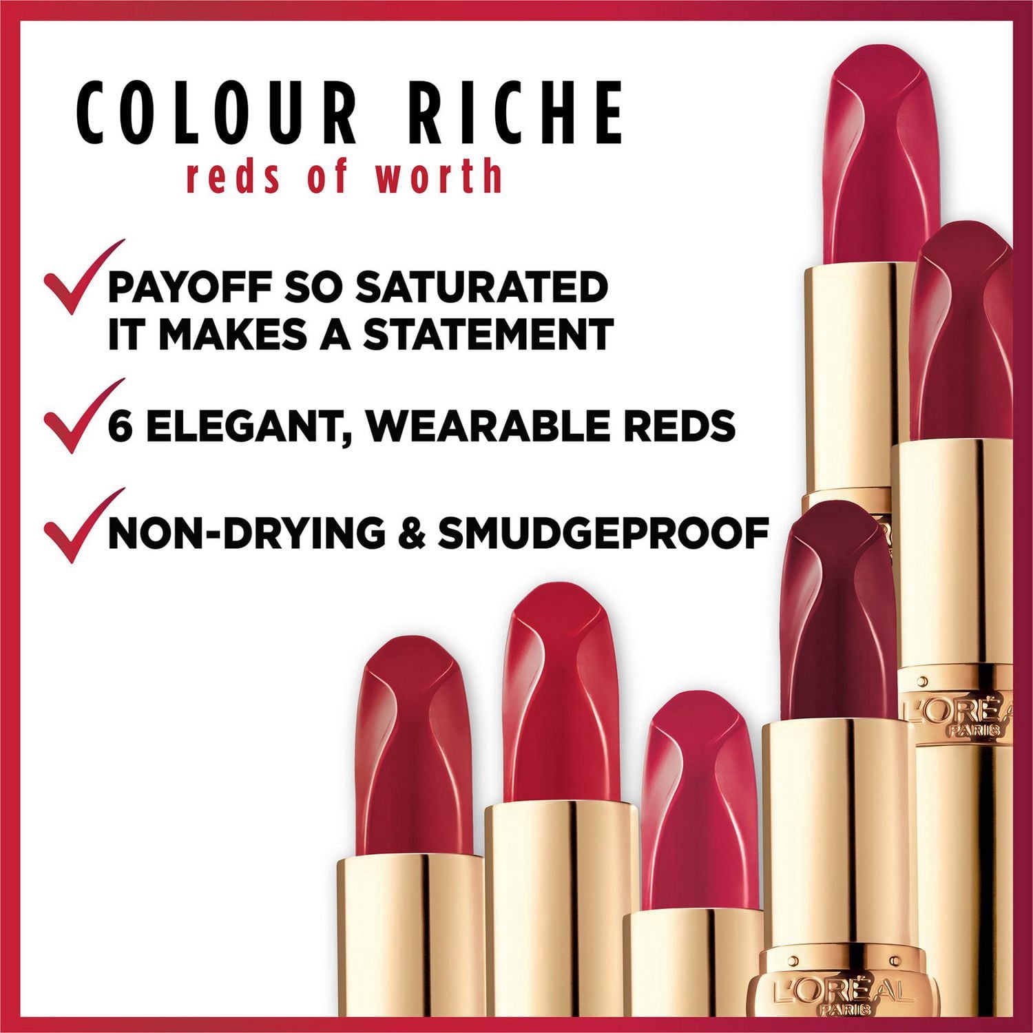 L'Oreal Paris Colour Riche Reds of Worth