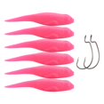 thumbnail image 4 of Bgsha 6pcs 10cm Swimbait Long Tailed Fake Tadpole Soft Bait Sinking Floating Wobblers, 4 of 10