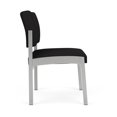 thumbnail image 4 of Fauteuil d'Appoint Sans Accoudoirs Lenox en Acier pour Réception / Acier Argenté / Noir, 4 of 5