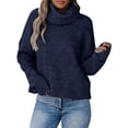 thumbnail image 2 of EGNMCR Chandails pour Femmes Chandail d'Hiver de Noël à Col Rond Manches Longues Tricoté Ample, 2 of 6