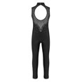 thumbnail image 2 of Jizyo Kids Girls Dance Unitard Sleeveless Full Body Jumpsuit Rhinestone Rompers One Piece Ballet Dance Leotard Black 8, 2 of 6