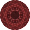 thumbnail image 1 of Ahgly Company Tapis d'Intérieur Ronds de Style Transitionnel Lavables à la Machine, Bordeaux Rouge, 3 Pieds Rond, 1 of 7