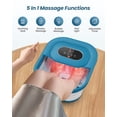 thumbnail image 4 of COMFIER Collapsible Foot Spa Bath Massager with Heat - Pedicure Spa with Bubbles, Shiatsu Rollers (Blue), 4 of 7
