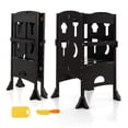 thumbnail image 1 of Costway Folding Kitchen Kids Step Ladder Stool Wooden Toddler Safety Tower Helper Coffee, 1 of 10