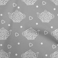 thumbnail image 1 of oneOone Polyester Lycra Gray Fabric Tea Kettle Sewing Material Print Fabric By The Yard 56 Inch Wide, 1 of 4