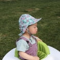 thumbnail image 4 of Summer Outdoor Sun Protection Beach Hat Baby Breathable Sun Protection Mesh Cap Kids Cute Visor Cap for Outing Children, 4 of 9