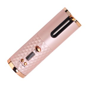 Rechargeable Curling Wand, Lightweight Fast Heating 5000mah Battery Safe Cordless Automatic Curler with Digital Display for Hair Styling for Travel