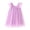 Purple Dress, variant on Girls's A Line Dress Toddler Baby Rainbow Gradient Round Neck Relaxed Comfy Flying Sleeve Pleated Mesh Swing Hem Cute Holiday Princess Dress Lovely Blue 4-5Y