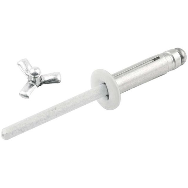 Allstar Performance ALL18080 0.38 in. Small Head Flange Type Rivet, White - Pack of 250