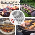 thumbnail image 4 of Dvkptbk Grill Holder Bbq Grill Net Rectangle Mesh Non-Stick Meat Oven Grill Kitchen Gadgets, 4 of 9