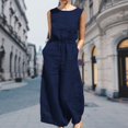 thumbnail image 2 of Combinaisons Amples pour Femmes Décontractées en Coton Combinaisons pour Dames Salopettes Taille Haute Combinaisons, 2 of 7