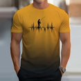 thumbnail image 2 of LUOGENLI T-shirts pour Homme pour Hommes T-Shirt Dégradé 3D à Manches Courtes Col Rond T-Shirt Vintage T-shirts pour Homme T-Shirt Graphique Pâques 4TG T-shirts pour Hommes T-shirts Graphiques Saint-Valentin Jaune G, 2 of 4