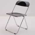 thumbnail image 5 of Folding Dining Chair Acrylic Folding Dining Chair Clothing Store Folding Chair Home Folding Dining Chair Portable Folding Chair Acrylic Folding Chair Electroplated Silver Legs, 5 of 5