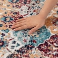 thumbnail image 5 of JML Area Rug 4'x6' Retro Accent Non-Slip Indoor Carpet Blue & Yellow & Red Floral Foldable Rugs for Living Room Bedroom Office Home Decor, 5 of 5