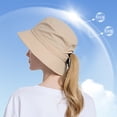 thumbnail image 4 of Women Sun Hat Wide Brim Protection Beach Hat Adjustable Bucket Hat Summer Hats, 4 of 4