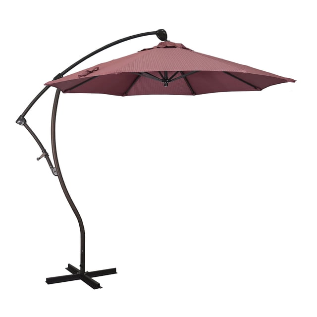 California Umbrella Parasol Déporté de 9 Pieds en Adobe de Terrasse