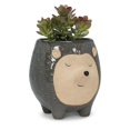 thumbnail image 2 of Abbott Collection AB-27-CRITTER-187 5 in. Tall Hedgehog Planter, Grey, 2 of 3