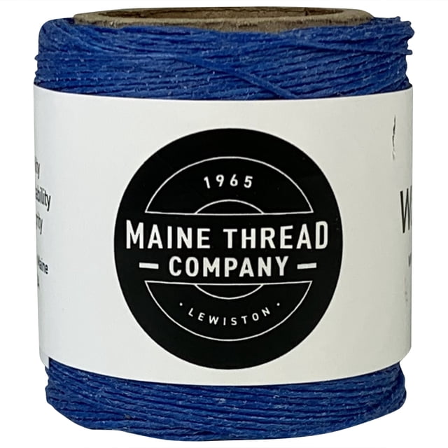 Maine Thread Cordon en Poly Ciré 0,035 Pouces 3 Plis - Bleu Royal