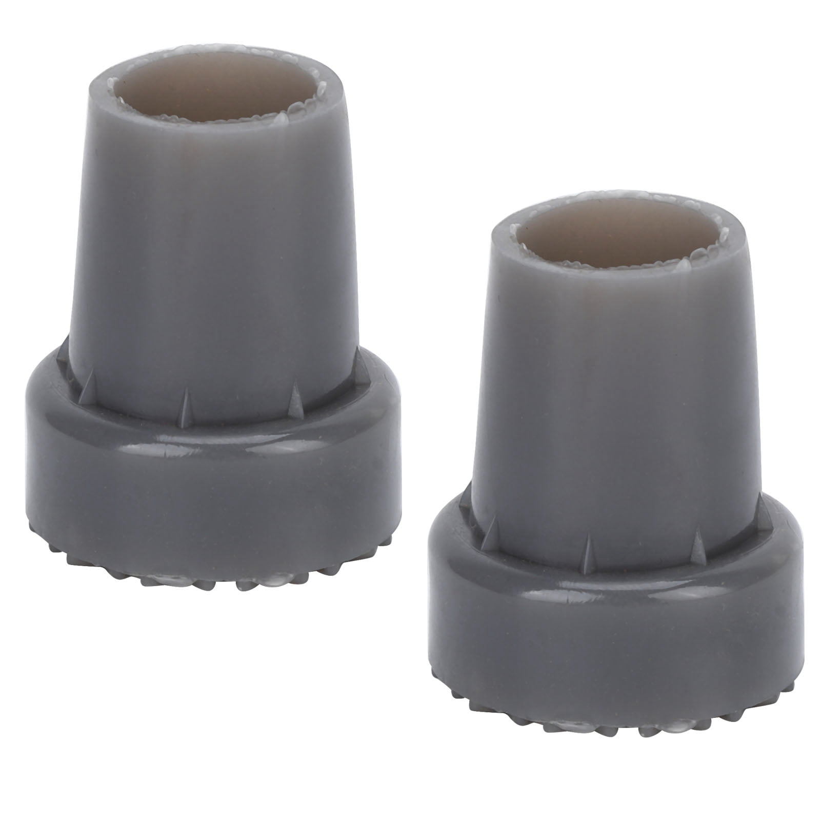 Patins pour Pieds de Béquille, Rembourrage pour Pieds de Béquille Résistant à l'Usure Design à Pied Rond 2 Pcs Effet de Protection Rotatif à 360 Degrés pour Intérieur pour Cannes pour Extérieur Gris