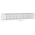 thumbnail image 4 of vidaXL Chenil Extérieur pour Chien en Acier avec Toit 24,2 M2, 4 of 4