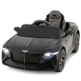 thumbnail image 1 of Costway 12V Licensed Bentley Bacalar Kids Electric Ride-on Car with Remote Control Black, 1 of 10