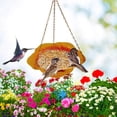 thumbnail image 4 of Hanging Bird Feeder,Bird Feeders for Outside Hanging Hanging Bird Feeder Bird Feeder Hanging for Garden Yard Outside Hanging Bird Feeder Tray - Metal Mesh Platform Feeders for Birds, 4 of 5