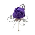 thumbnail image 1 of relayinert Broche Moderne Minimaliste Épingle Unique et à la Mode Pièce Déclarée Épingles de Luxe pour Mariages Bleu Violet 1 Ensemble, 1 of 6