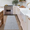 thumbnail image 2 of Garvee 2'x6' Modern Plaid Runner Rug Abstract Rugs for Hallway, Washable Rug Non-Slip Low Pile Accent Carpet for Bedroom Kitchen, Dark Gray, 2 of 7