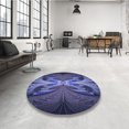 thumbnail image 4 of Ahgly Company Machine Washable Indoor Rectangle Transitional Midnight Blue Area Rugs, 2' x 5', 4 of 7