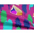 thumbnail image 5 of oneOone Rayon Fuschia Pink Fabric Camping Sewing Craft Projects Fabric Prints By Yard 56 Inch Wide, 5 of 5