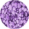 thumbnail image 1 of Ahgly Tapis d'Intérieur Lavable en Machine Carré Violet Transitionnel, 3 Pieds Carré, 1 of 7