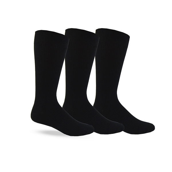 Genuine Dickies Men Casual Crew Socks - Black - 6 Pairs (2x3PK)