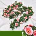 thumbnail image 3 of Artificial Rose Garland Hanging Simple Faux Rose Vine Floral Garland Decoration, 3 of 10