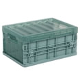 thumbnail image 1 of RRJ Folding Storage Container, Plastic Foldable Organizer Box Basket Crate, Stackable Collapsible Storage Bin for Home Office Closet Pantry Organization, 1 of 3