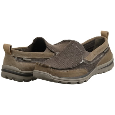 Skechers USA Men's Superior Milford Slip-on Loafer, Light Brown, 11 2W US