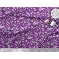 thumbnail image 3 of Soimoi Polyester Crepe Fabric Leaves & Floral Block Decor Fabric Printed Yard 42 Inch Wide, 3 of 3