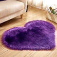 thumbnail image 2 of XZNGL Wool Imitation Sheepskin Rugs Faux Fur Non Slip Bedroom Shaggy Carpet Mats, 2 of 7