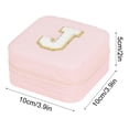 thumbnail image 3 of TopLLC Storage Bins 26 Letters Earring Jewelry Display Storage Box Case Organizer Flannel Tray Holder Gift Storage Bags, 3 of 3