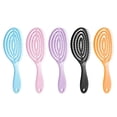 thumbnail image 2 of Elastic Massage Comb Tangled Hair Comb Detangling Hair Brush Hollow 8U2L E5S1, 2 of 8