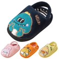 thumbnail image 4 of FhsagQ Shoes Girls Slippers Size 3 Purple Autumn and Winter Cute Boys and Girls Slippers Flat Bottom Soft and Comfortable Warm Cartoon Dinosaur Rabbit Pattern Blue 13, 4 of 9
