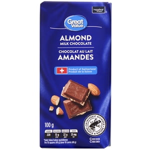 Great Value Almond Chocolat au lait