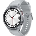 thumbnail image 1 of Samsung Galaxy Watch6 Classic (47mm, Bluetooth) ECG, Fall Detection, SOS, Fitness Tracker - Silver - Refurbished (Good Condition), 1 of 4