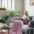 thumbnail image 3 of Fankiway 120*200Cm Super Soft Warm Solid Warm Micro Plush Fleece Blanket Throw Rug Sofa Bedding Blanket Throws for Sofa Soft Blankets and Throws Clearance, 3 of 4