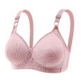 thumbnail image 1 of Clearance Sale 2025 Bra Women Clearance Lace Back Button Shaping Cup Adjustable Shoulder Strap Large Size Underwire Bra, 1 of 2