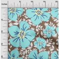 thumbnail image 2 of oneOone Velvet Rust Brown Fabric Floral Craft Projects Decor Fabric Printed By The Yard 58 Inch Wide, 2 of 4